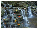 Kitchen Creek Cascades, Autumn, Ricketts Glen State Park, Pennsylvania-Paper Art-34,,X26,,