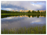 Mountains In The Weminuche Wilderness Reflected In Molas Lake, Colorado-Paper Art-50,,X38,,