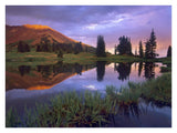 Mount Baldy At Sunset Reflected In Lake Along Paradise Divide, Colorado-Paper Art-34,,X26,,