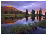 Mount Baldy At Sunset Reflected In Lake Along Paradise Divide, Colorado-Paper Art-50,,X38,,