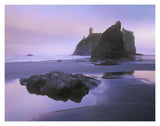 Ruby Beach With Seastacks And Boulders, Olympic National Park, Washington-Paper Art-18,,X14,,
