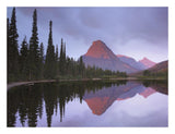 Mount Sinopah Reflected In Two Medicine Lake, Glacier National Park, Montana-Paper Art-26,,X20,,