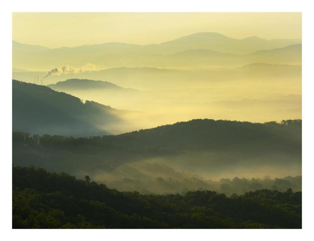 Appalachian Mountains From Doughton Park, Blue Ridge Parkway, North Carolina-Paper Art-26,,X20,,