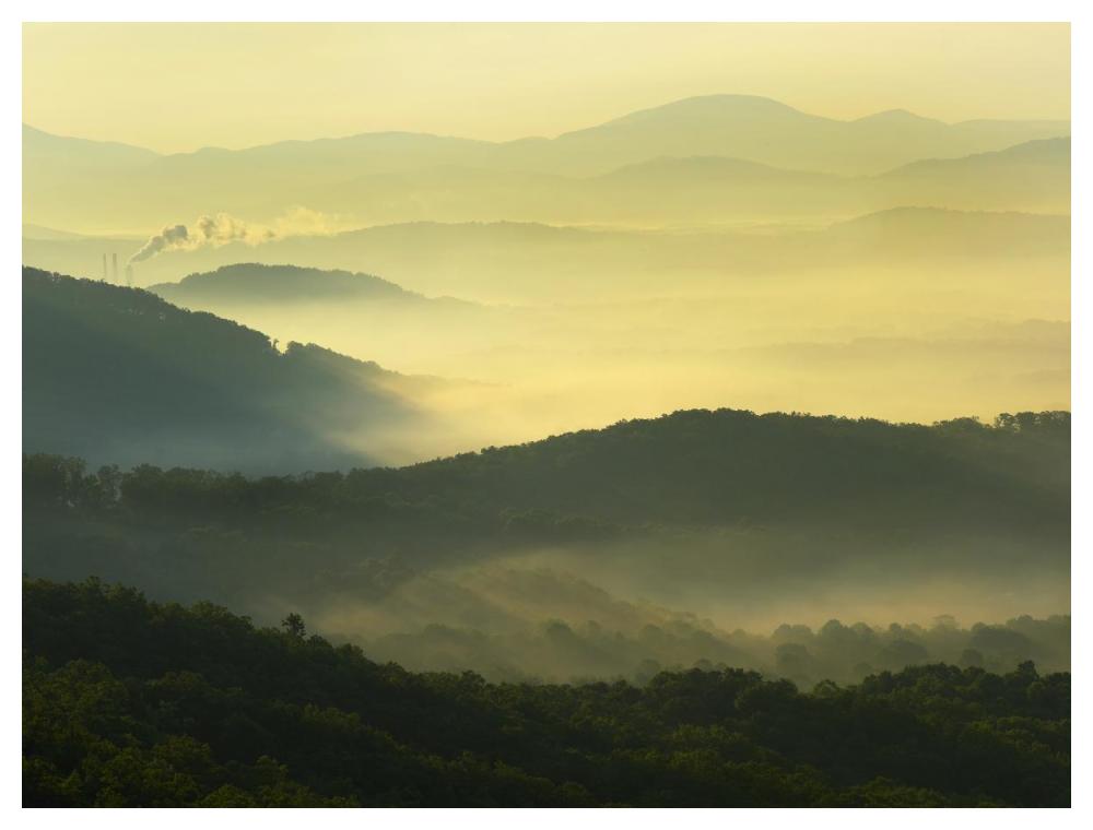 Appalachian Mountains From Doughton Park, Blue Ridge Parkway, North Carolina-Paper Art-50,,X38,,