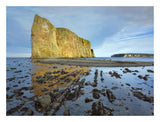 Coastline And Perce Rock, A Limestone Formation, At Low Tide, Quebec, Canada-Paper Art-26,,X20,,
