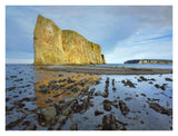Coastline And Perce Rock, A Limestone Formation, At Low Tide, Quebec, Canada-Paper Art-34,,X26,,