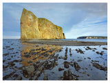 Coastline And Perce Rock, A Limestone Formation, At Low Tide, Quebec, Canada-Paper Art-42,,X32,,
