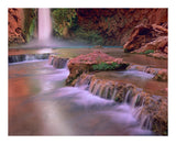 Mooney Falls Cascading Into Havasu Creek, Grand Canyon National Park, Arizona-Paper Art-22,,X18,,