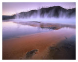 Steaming Hot Springs At Lower Geyser Basin, Yellowstone National Park, Wyoming-Paper Art-18,,X14,,