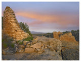 Stronghold House With Sleeping Ute Mountain, Hovenweep National Monument, Utah-Paper Art-50,,X38,,