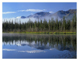 Lake Reflecting Mountain Range And Forest, Kluane National Park, Yukon, Canada-Paper Art-18,,X14,,