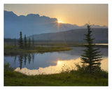Sunset Over Miette Range And Talbot Lake, Jasper National Park, Alberta, Canada-Paper Art-30,,X24,,