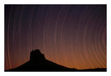 Startrails Over Shiprock In The Four Corners Region Of The Southwest, New Mexico-Paper Art-26,,X18,,