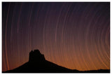 Startrails Over Shiprock In The Four Corners Region Of The Southwest, New Mexico-Paper Art-62,,X42,,