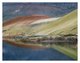 Painted Hills Reflected In Water, John Day Fossil Beds National Monument, Oregon-Paper Art-18,,X14,,