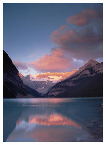 Alpenglow, Lake Louise And Victoria Glacier, Banff National Park, Alberta, Canada-Paper Art-38,,X50,,