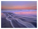 Fresh Water Stream Flowing Into The Pacific Ocean, Zuma Beach, Malibu, California-Paper Art-18,,X14,,