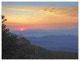 Sunset Over The Pisgah National Forest From The Blue Ridge Parkway, North Carolina-Paper Art-50,,X38,,