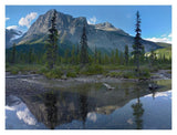 Michael Peak Reflection, Emerald Lake, Yoho National Park, British Columbia, Canada-Paper Art-18,,X14,,