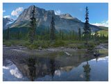 Michael Peak Reflection, Emerald Lake, Yoho National Park, British Columbia, Canada-Paper Art-42,,X32,,