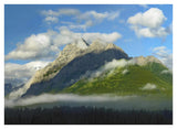 Mt Kidd With Slopes Covered In Coniferous Forest, Kananaskis Country, Alberta, Canada-Paper Art-42,,X32,,