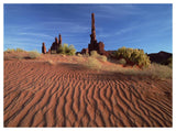 Totem Pole And Yei Bi Chei With Sand Dunes, Monument Valley Navajo Tribal Park, Arizona-Paper Art-50,,X38,,