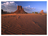 The East And West Mittens Surrounded By Rippled Sand, Monument Valley Navajo Tribal Park, Arizona-Paper Art-42,,X32,,