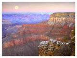 Full Moon Over The Grand Canyon At Sunset As Seen From Pima Point, Grand Canyon National Park, Arizona-Paper Art-42,,X32,,