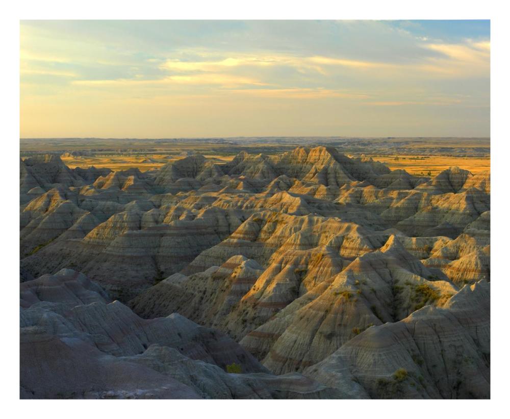 White River Overlook, Badlands National Park, South Dakota-Paper Art-26,,X22,,