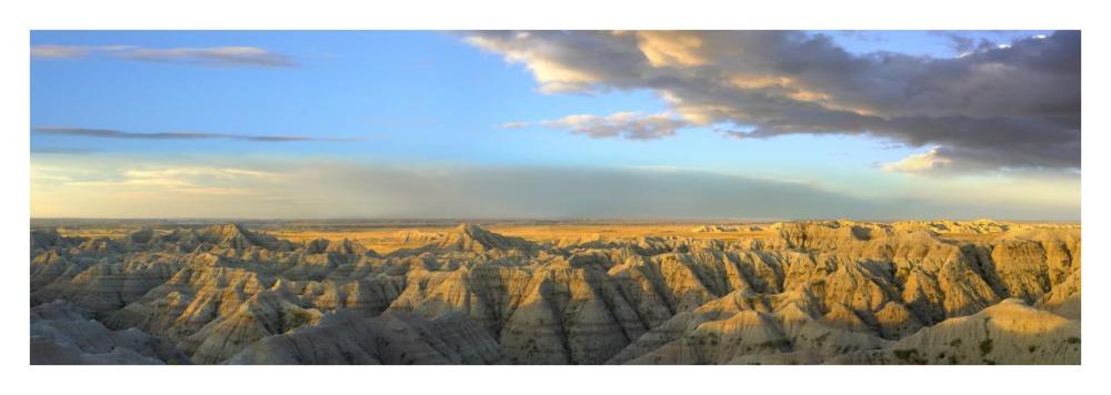 White River Overlook, Badlands National Park, South Dakota-Paper Art-38,,X14,,