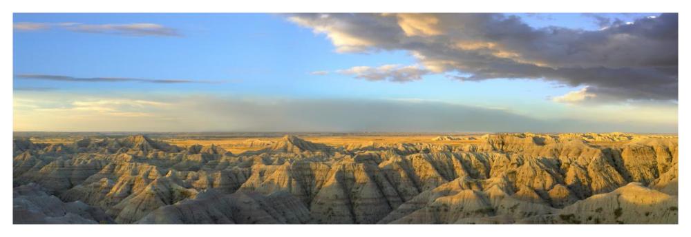 White River Overlook, Badlands National Park, South Dakota-Paper Art-56,,X20,,