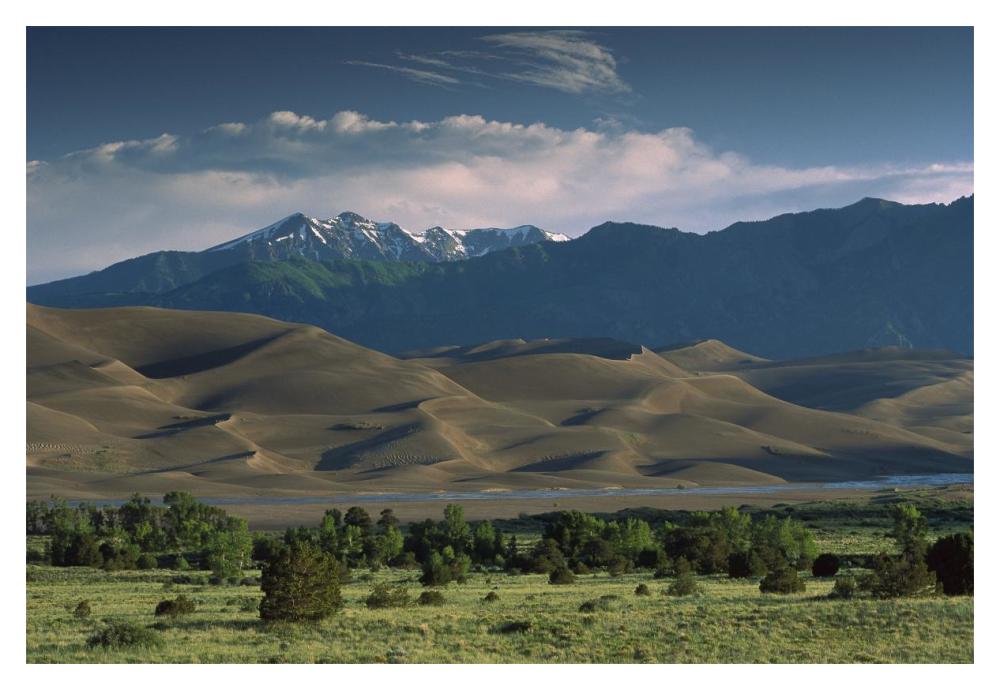 750 Foot Tall Sand Dunes Rise Against The Sangre De Cristo Mountains, Great Sand Dunes National Monument, Colorado-Paper Art-20,