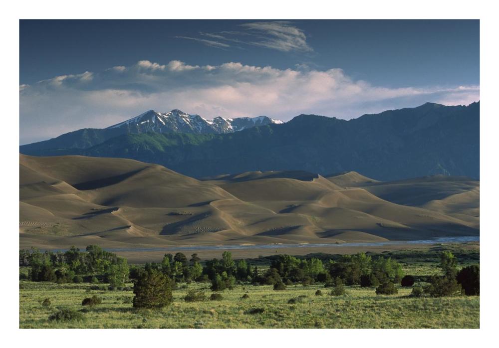 750 Foot Tall Sand Dunes Rise Against The Sangre De Cristo Mountains, Great Sand Dunes National Monument, Colorado-Paper Art-26,