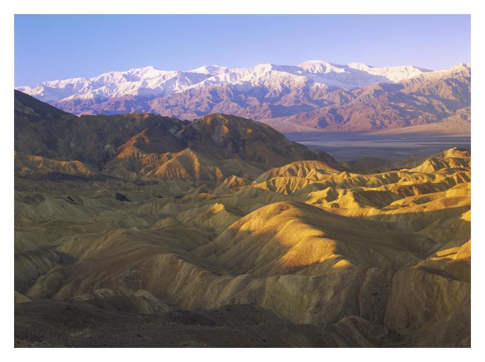 Looking At Panamint Range Over The Furnace Creek Playa From Zabriskie Point, Death Valley National Park, California-Paper Art-18