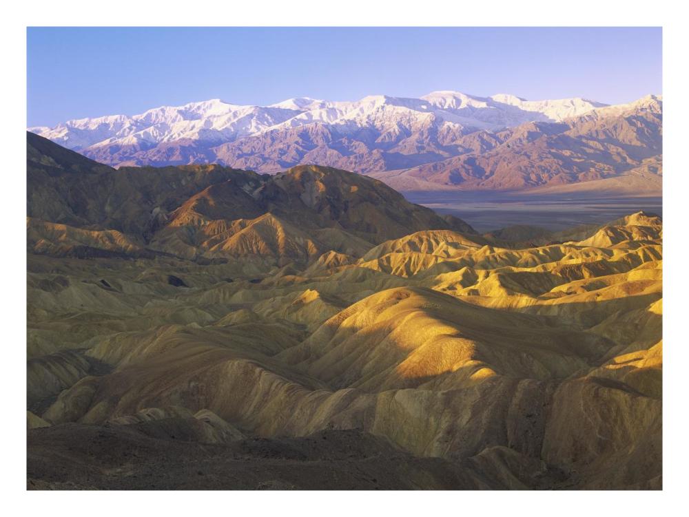 Looking At Panamint Range Over The Furnace Creek Playa From Zabriskie Point, Death Valley National Park, California-Paper Art-26