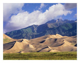 Sand Dunes With Sangre De Cristo Mountains In The Background, Great Sand Dunes National Park And Preserve, Colorado-Paper Art-26