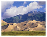 Sand Dunes With Sangre De Cristo Mountains In The Background, Great Sand Dunes National Park And Preserve, Colorado-Paper Art-34