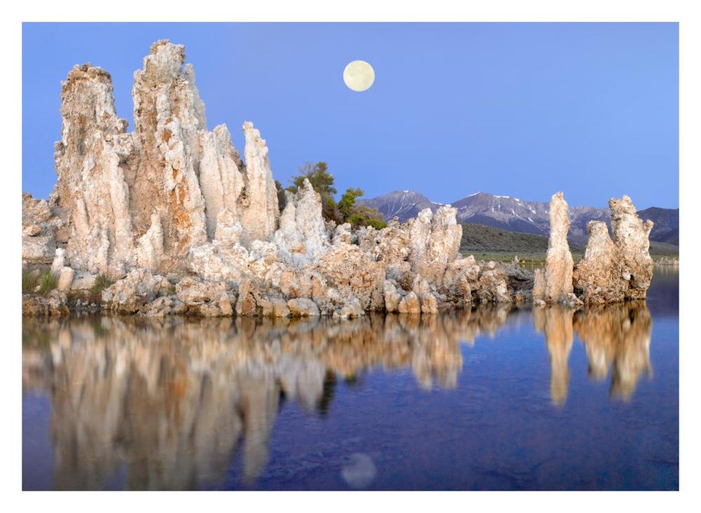 Full Moon Over Mono Lake, California-Paper Art-32,,X23.3,,
