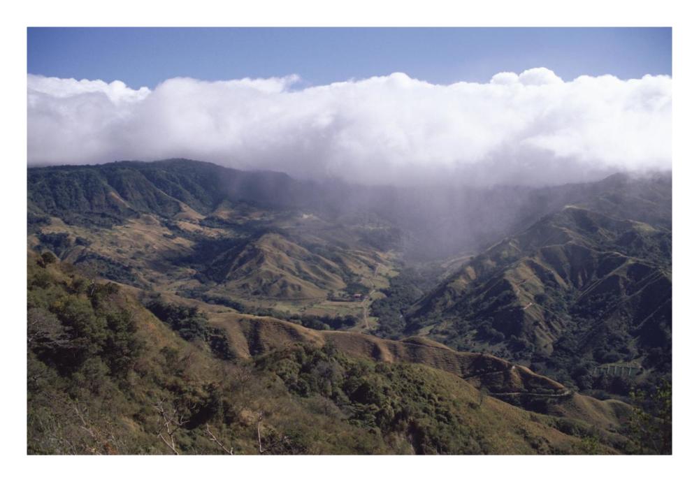 Deforested Hills, Monteverde Cloud Forest Reserve, Costa Rica-Paper Art-26,,X18,,