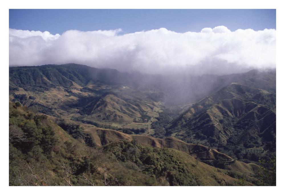 Deforested Hills, Monteverde Cloud Forest Reserve, Costa Rica-Paper Art-32,,X22,,