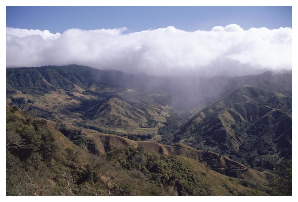 Deforested Hills, Monteverde Cloud Forest Reserve, Costa Rica-Paper Art-50,,X34,,