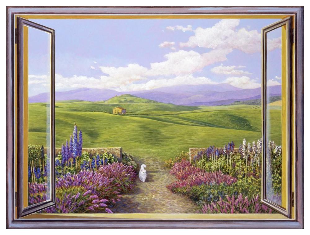 Paesaggio Toscano-Paper Art-50,,X38,,