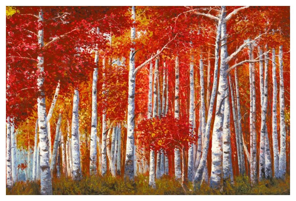 Bosco Di Betulle-Paper Art-50,,X34,,