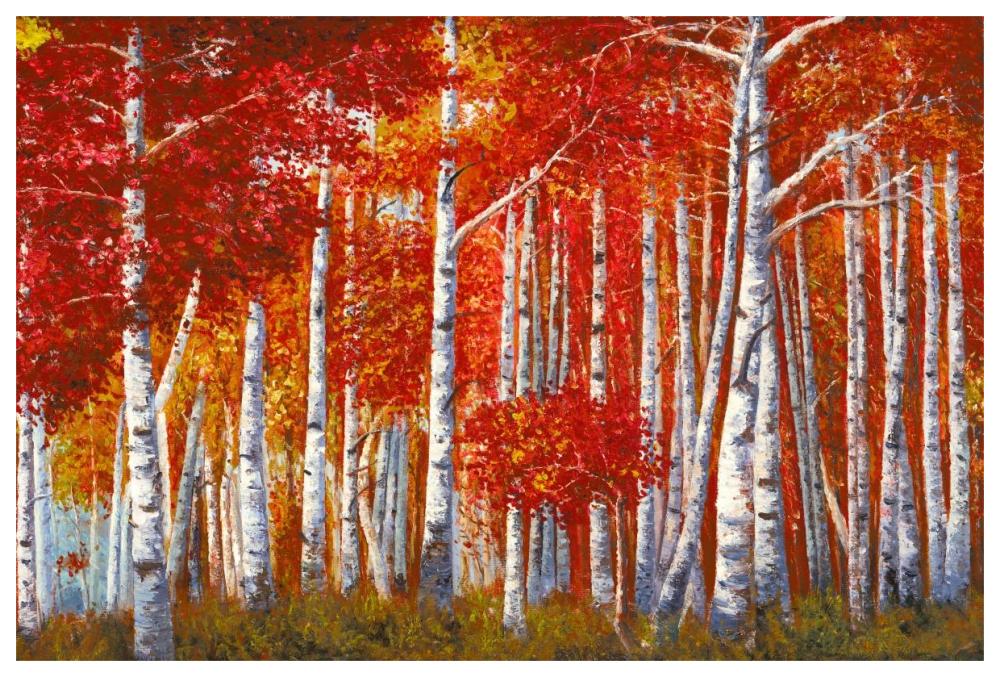 Bosco Di Betulle-Paper Art-62,,X42,,