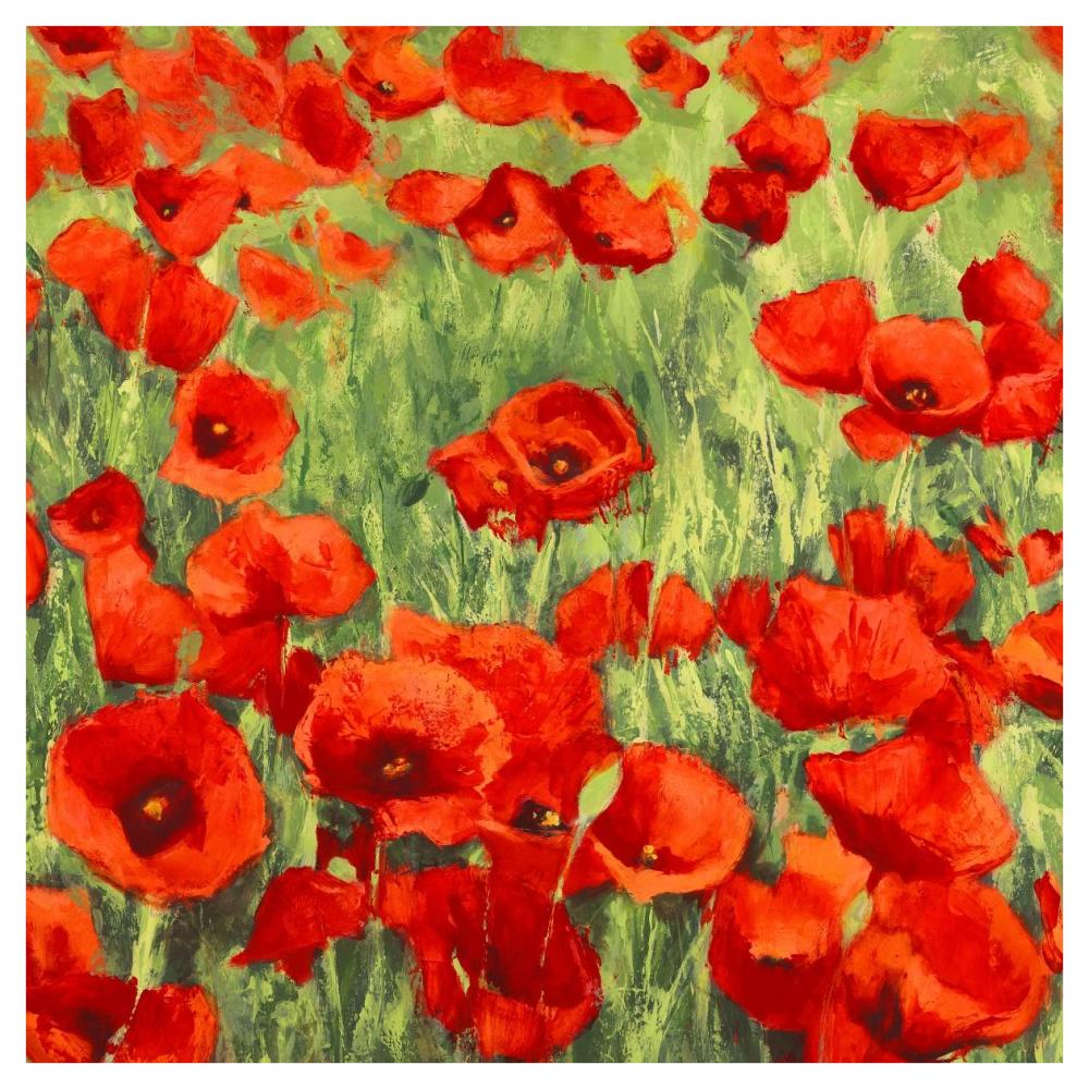 Poppies-Paper Art-42,,X42,,