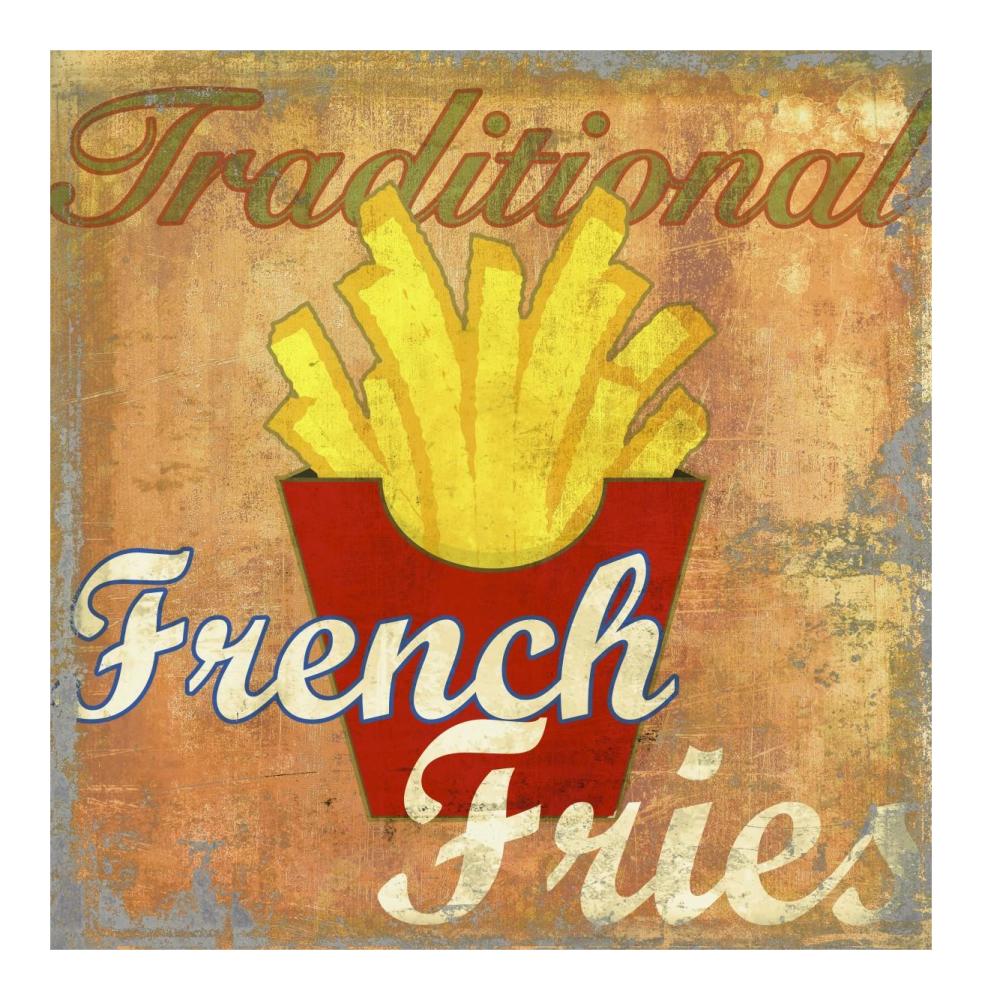 French Fries-Paper Art-20,,X20,,