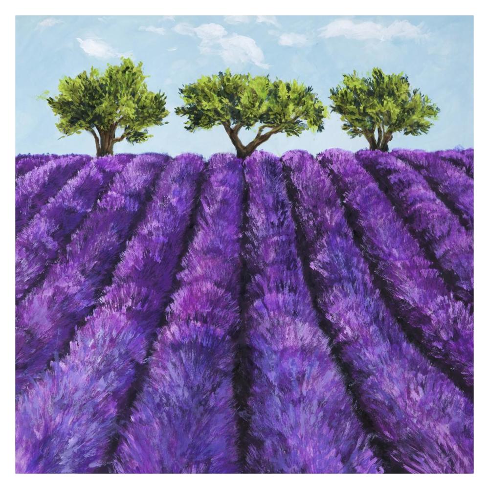 Filari Di Lavanda-Paper Art-32,,X32,,