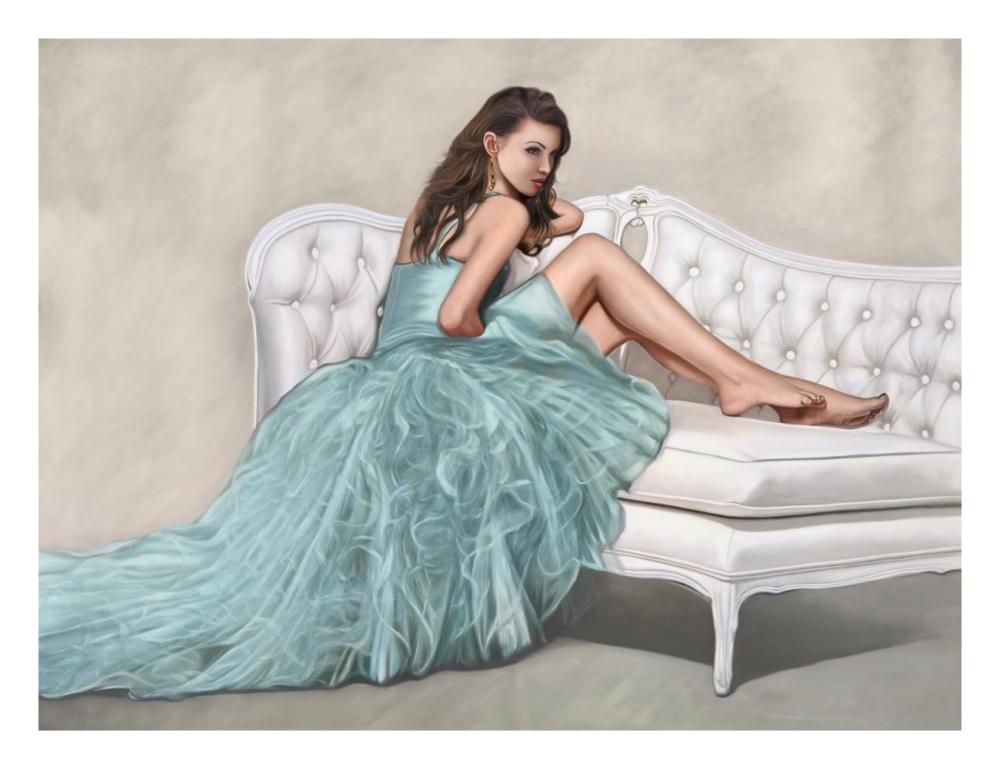 The White Sofa-Paper Art-26,,X20,,