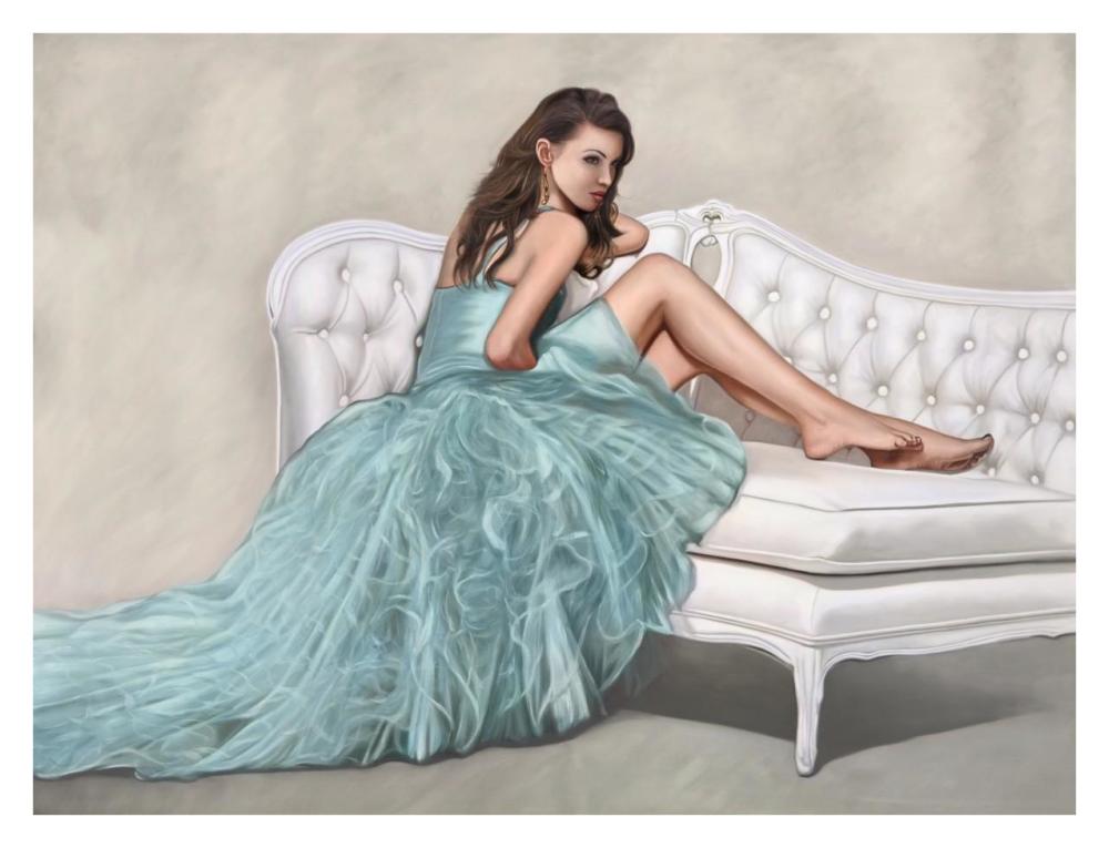 The White Sofa-Paper Art-34,,X26,,