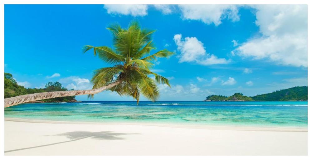 Tropical Beach, Seychelles-Paper Art-74,,X38,,